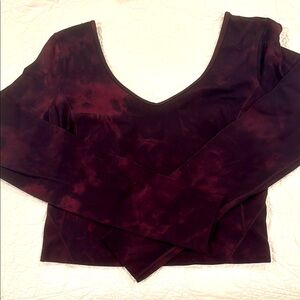 LULULEMON TIE-dye Burgundy Women's Top S